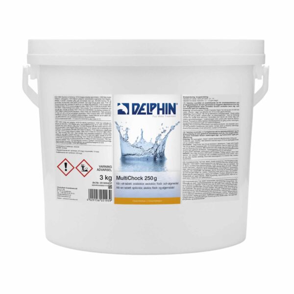 Klorpuckar Delphin MultiChock 250g, 3 kg
