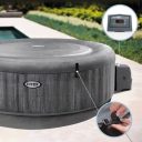 Uppblåsbart Spabad Intex Purespa Greywood Deluxe 196x71cm 795L