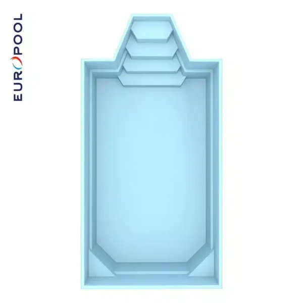 Glasfiberpool Europool Grenada 600, 6 x 3 x 1,52