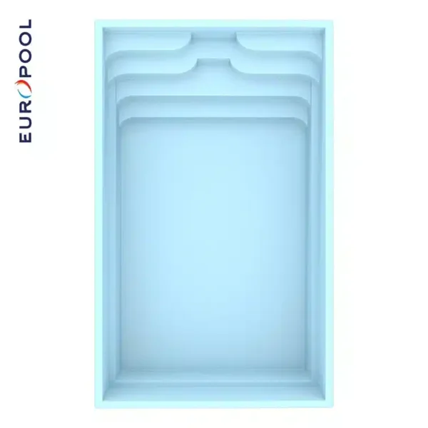 Glasfiberpool Europool Tropea 620, 6,2 x 3,7 x 1,5