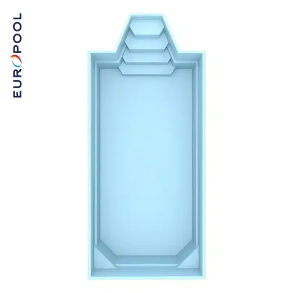 Glasfiberpool Europool Grenada 700, 7 x 3 x 1,5