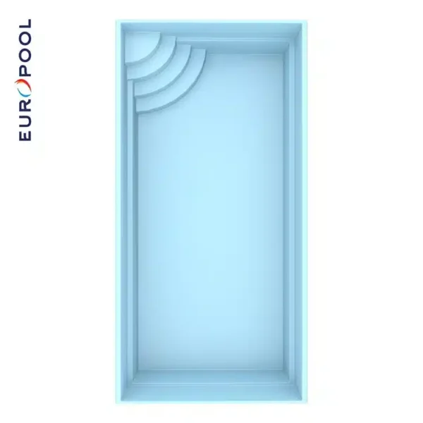 Glasfiberpool Europool Papeete 700, 7 x 3,5 x 1,5