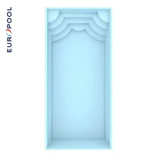 Glasfiberpool Europool Aruba 820, 8,2 x 3,7 x 1,5