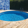 Stålväggspool Coralpool Rund 3.50m Djup 1.20m Carrara Liner