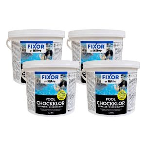 Klorgranulat Pool Fixor by Nitor Chockklor 2,5kg, 4-pack