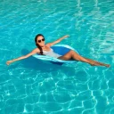 Flytstol Swimways Spring Float Papasan Blå