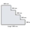Utförsäljning Liner Persia Svart 8x4x1,5 för helgaveltrappa - Bild 2