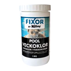 Klorpuckar Pool Fixor by Nitor Veckoklor 200g, 1kg