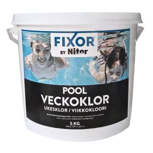Klorpuckar Pool Fixor by Nitor Veckoklor 200g, 5kg
