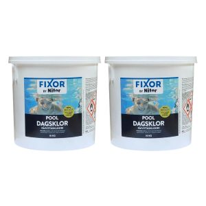Klortabletter Pool Fixor by Nitor Dagsklor Tabs 20g, 10kg 2-pack