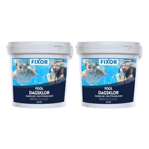 Klortabletter Pool Fixor by Nitor Dagsklor Tabs 20g, 2,5kg 2-pack