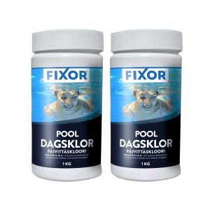 Klortabletter Pool Fixor by Nitor Dagsklor Tabs 20g, 1kg 2-pack