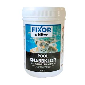 Klortabletter Pool Fixor by Nitor Snabbklor Tabs 5g, 0,6kg
