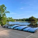 Pooltak Leia Standard 4,5x8,5 Antracit Dörr Höger - Förmonterat