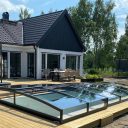 Pooltak Leia Standard 3,5x6,5 Antracit - Självmontering (Byggsats)