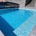 Pooltak Leia Standard 4,5x8,5 Antracit Dörr Höger - Förmonterat
