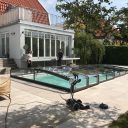 Pooltak Leia Standard 4,5x8,5 Antracit Dörr Höger - Förmonterat