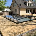 Pooltak Leia Standard 4,5x8,5 Antracit Dörr Höger - Förmonterat