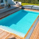 Pooltak Leia Standard 4,5x8,5 Antracit Dörr Vänster - Förmonterat