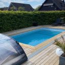 Pooltak Nova Comfort Standard 3,5x6,5 Antracit Dörr Vänster – Förmonterat