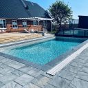 Pooltak Nova Comfort Standard 4,5x10,5 Antracit Dörr Vänster - Förmonterat
