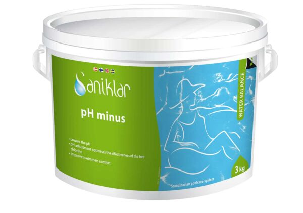 pH-Sänkare Saniklar pH Minus Granulat 3kg