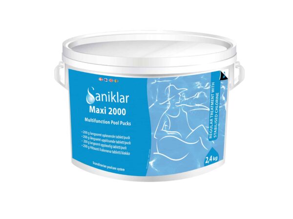 Klorpuckar Saniklar Maxi 2000 Multifunction 200g, 2,4kg