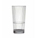 Ölglas Plast Stripe HB 40cl 6-pack