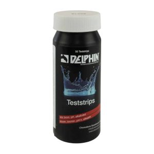 Teststickor-pH/klor/brom/alkalinitet