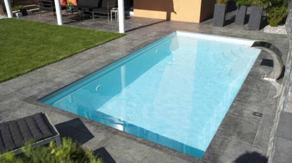 Glasfiberpool Polyfaser Mallorca Mått: 6,40 x 3,30 x 1,50 m - Bild 2