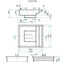 Glasfiberpool Gullberg & Jansson Thalia 250 2,3x2,5x0,8 m