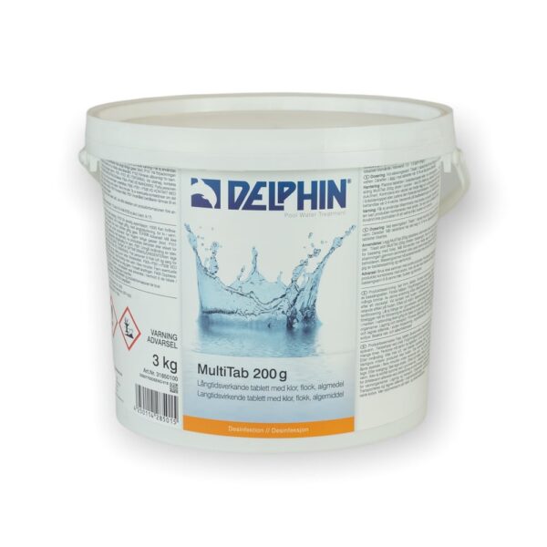 Klorpuckar Delphin MultiTab 200g, 3kg