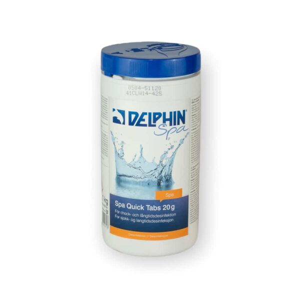 Klortabletter Delphin Spa Quick Tabs 20g 1kg