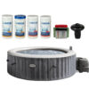 Uppblåsbart Spabad Intex Purespa Grey Wood Deluxe Set 216x71cm 1098L inkl. Kemkit