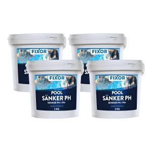 pH-Sänkare Pool Fixor by Nitor Granulat 3Kg 4-pack