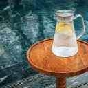 Tillbringare Plast med lock Stripe Pitcher 1,5l
