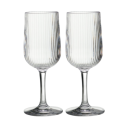 Vinglas Plast Stripe Vin 30cl 2-pack