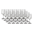 Vinglas Plast Stripe Vin 38cl 24-pack