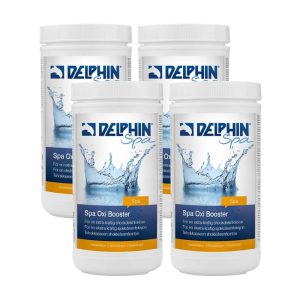 Aktivt Syre & Klorgranulat Delphin Spa Oxi Booster 1kg 4-pack