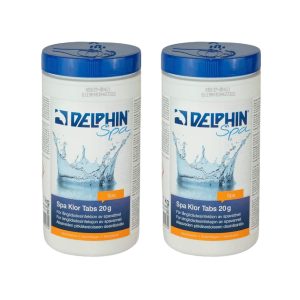 Klortabletter Delphin Spa Klor Tabs 20g 1kg 2-pack