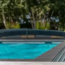 Förlängningsskena Leia för pooltak med 3 sektioner