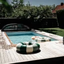 Förlängningsskenor Nova Comfort för pooltak med 3 sektioner