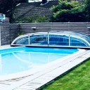 Förlängningsskenor Nova Comfort för pooltak med 3 sektioner