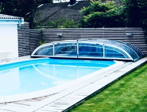 Förlängningsskenor Nova Comfort för pooltak med 3 sektioner