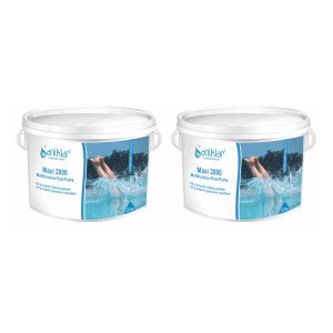 Klorpuckar Saniklar Maxi 2000 Multifunction 200g, 2,4kg 2-pack
