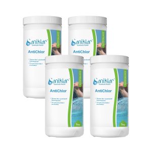 Klorsänkare Saniklar Antichlor 1kg 4-pack