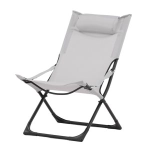 Solstol - Venture Home Seville 2-pack Svart/Grå inkl. nackkudde
