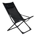 Solstol - Venture Home Seville 2-pack Svart inkl. nackkudde