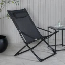 Solstol - Venture Home Seville 2-pack Svart inkl. nackkudde
