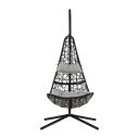 Hängstol med Stativ Utomhus - Venture Home Edinburgh Svart/Grå inkl. dyna